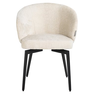 Chair Amphara white chenille (FR-Bergen 900 white chenille)
