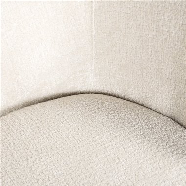 Chair Amphara white chenille (FR-Bergen 900 white chenille)