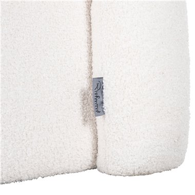 Easy chair Dana white furry (Himalaya 900 white furry)