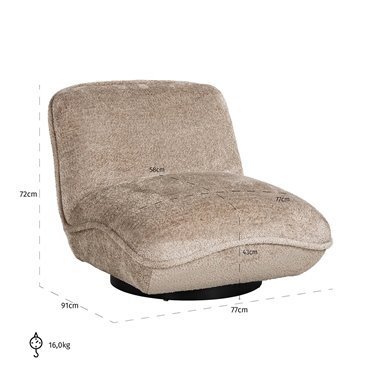 Easy Chair Ophelia sheep nature (Sheep 01 nature)