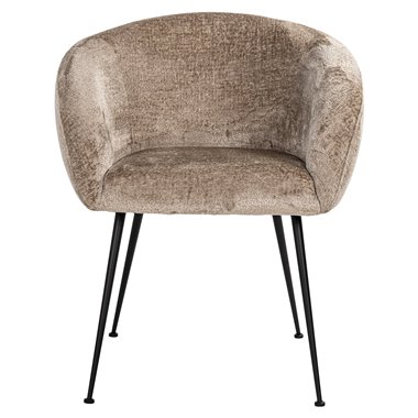 Dining chair Ruby taupe chenille (Bergen 104 taupe chenille)