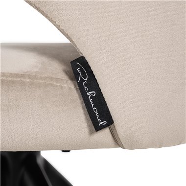 Swivel chair Milly khaki velvet (Fusion cream 02)