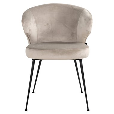 Dining chair Xandra khaki velvet (Quartz Khaki 903)