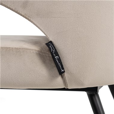 Dining chair Xandra khaki velvet (Quartz Khaki 903)