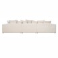 ALCAZAR Sofa 3 osobowa narożna prawa/lewa 360cm / S5135 WHITE CHENILLE