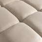 CUBE Sofa narożna 3 osobowa lewa velur 325cm / S5136 KHAKI VELVET