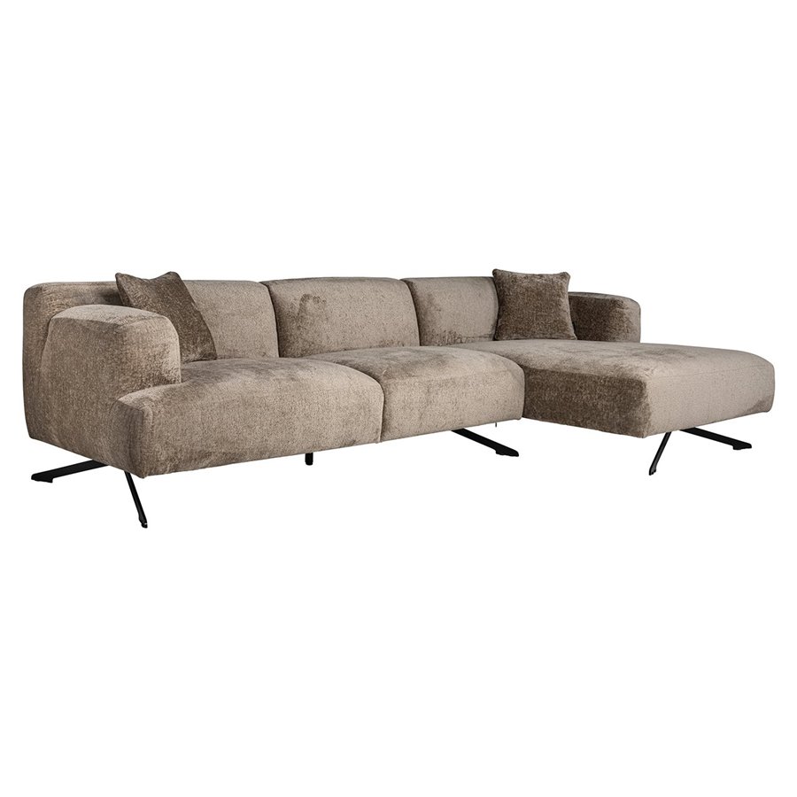 Sofa Donovan 3-osobowa + leżanka prawa (Bergen 104 taupe chenille) - Richmond