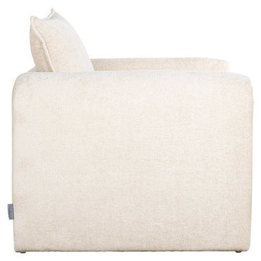 Easy chair Sandro white chenille (Bergen 900 white chenille)