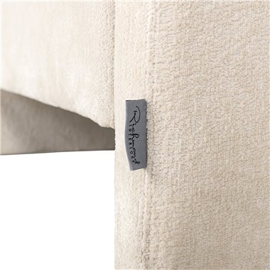 Easy chair Sandro white chenille (Bergen 900 white chenille)