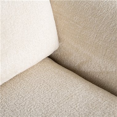 Easy chair Sandro white chenille (Bergen 900 white chenille)