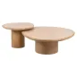 Coffee table Oakley set of 2 (Natural oak) - Richmond
