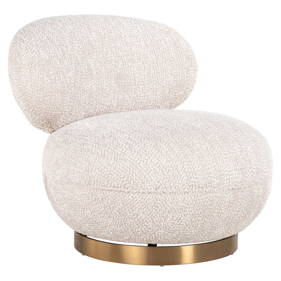 Swivel easy chair Jace lovely cream (Be Lovely 11 Cream) - Richmond