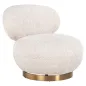 Swivel easy chair Jace lovely cream (Be Lovely 11 Cream) - Richmond