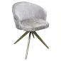 Swivel chair Zendaya stone chenille (Niagara 104 Stone Chenille) - Richmond