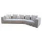 Sofa Lusso 4-seats beige chenille (Niagara 902 beige) - Richmond