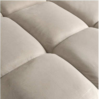 CUBE sofa narożna 3 osobowa prawa velur 235cm / S5137 KHAKI VELVET