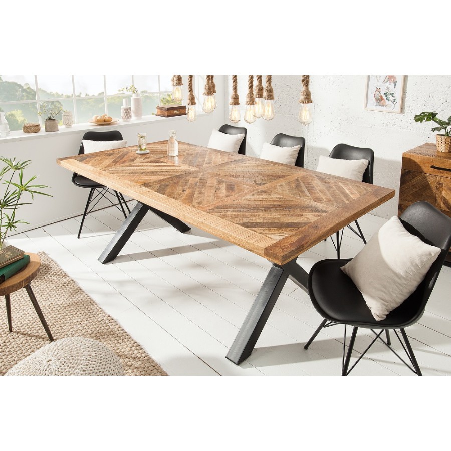 Invicta Stół do jadalni INFINITY Home naturalny Mango 160cm / 39286