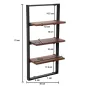 Wohnling Półka wisząca w stylu industrialnym 35 x 70 x 15cm / WL6.719 Wohnling Półka wisząca w stylu industrialnym 35 x 70 x 15cm / WL6.719