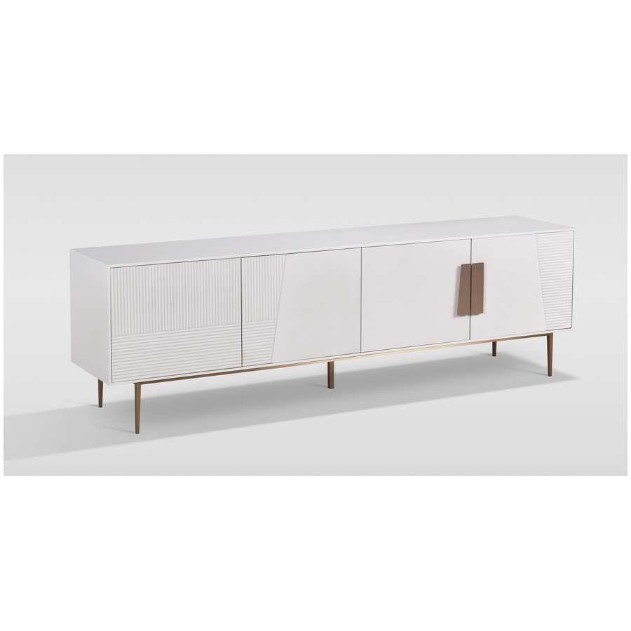 Livin Hill STILIG Szafka RTV biała MDF 200cm / ST101A
