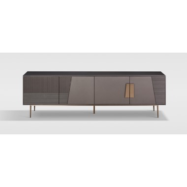 Livin Hill STILIG Szafka RTV grafitowa MDF 200cm / ST101B