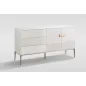 Livin Hill STILIG Komoda biała ze złotymi zdobieniami 160cm / ST102A