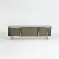 Livin Hill STILIG Szafka RTV grafitowy marmur MDF 200cm / ST382A