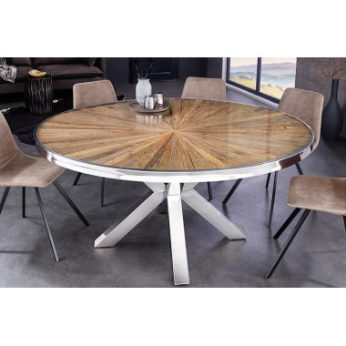 Invicta Stół do jadalni BARRACUDA teak Ø 120cm  / 43622