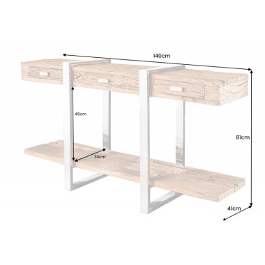 Invicta Konsola BARRACUDA teak 140 x 81 x 41cm / 43615