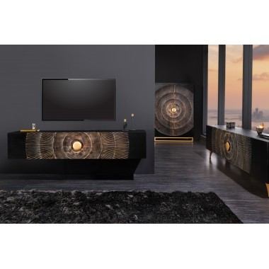 Invicta Szafka RTV GOLDEN SUNSET wisząca mango 160cm / 44250