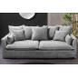 Invicta HEAVEN Sofa 3 osobowa szare Bouclé 202cm / 44190