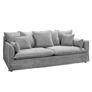 nvicta HEAVEN Sofa 3 osobowa szare boucle 202cm / 44190