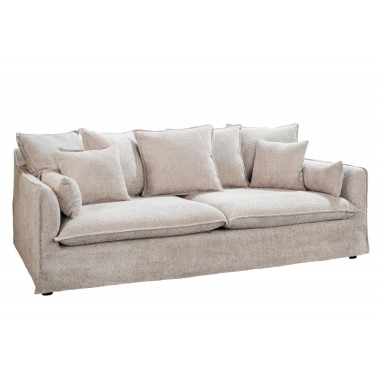 Invicta HEAVEN Sofa 3 osobowa szampański boucle 202cm / 44185