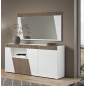ETNA WHITE Włoska komoda 4 drzwiowa z LED 209 x 85 x 47cm ETNA WHITE Włoska komoda 4 drzwiowa z LED 209 x 85 x 47cm