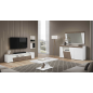 ETNA WHITE Włoska komoda 4 drzwiowa z LED 209 x 85 x 47cm ETNA WHITE Włoska komoda 4 drzwiowa z LED 209 x 85 x 47cm