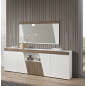 ETNA WHITE Włoska komoda 4 drzwiowa z LED 209 x 85 x 47cm ETNA WHITE Włoska komoda 4 drzwiowa z LED 209 x 85 x 47cm