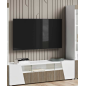 ETNA WHITE Włoska Szafka RTV z oświetleniem LED 158 x 46 x 47cm ETNA WHITE Włoska Szafka RTV z oświetleniem LED 158 x 46 x 47cm