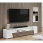 ETNA WHITE Włoska Szafka RTV z oświetleniem LED 209 x 46 x 47cm ETNA WHITE Włoska Szafka RTV z oświetleniem LED 209 x 46 x 47cm