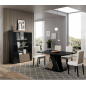 ETNA BLACK Włoska witryna 2 drzwiowa z LED 114 x 180 x 47cm ETNA BLACK Włoska witryna 2 drzwiowa z LED 114 x 180 x 47cm