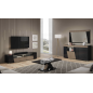 ETNA BLACK Włoska Szafka RTV z oświetleniem LED 209 x 46 x 47cm ETNA BLACK Włoska Szafka RTV z oświetleniem LED 209 x 46 x 47cm