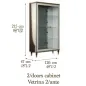 ROMANTICA Włoska Witryna 2 drzwiowa 126cm / Adora ROMANTICA Włoska Witryna 2 drzwiowa 126cm / Adora