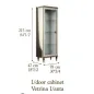 ROMANTICA Włoska Witryna 1 drzwiowa 78cm / Adora ROMANTICA Włoska Witryna 1 drzwiowa 78cm / Adora