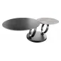 Invicta Stolik kawowy RINGS KERAMIK szary obrotowy / 44316 Invicta Stolik kawowy RINGS KERAMIK szary obrotowy / 44316