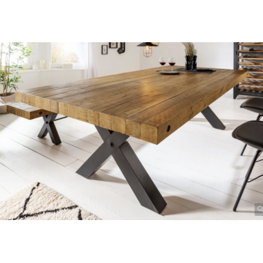 Invicta THOR Stół do jadalni lite sosna vintage brąz 200cm / 43676