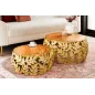 Invicta Stolik kawowy ABSTRACT LEAF akacja gold / 43818
