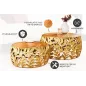 Invicta Stolik kawowy ABSTRACT LEAF akacja gold / 43818