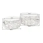 Invicta Stolik kawowy ABSTRACT LEAF akacja silver / 43817