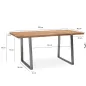Wohnling Biurko MAMMUT akacja 120 x 60 x 76cm / WL7.266 Wohnling Biurko MAMMUT akacja 120 x 60 x 76cm / WL7.266