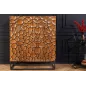Invicta Komoda wysoka VULCANO czarno brązowa mozaika 100 x 120cm / 44650