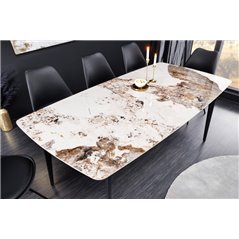 Invicta Stół ceramiczny MILANO optyka marmuru 160cm / 44232