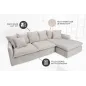 Invicta HEAVEN Sofa narożna lniana naturalna 255cm / 37599